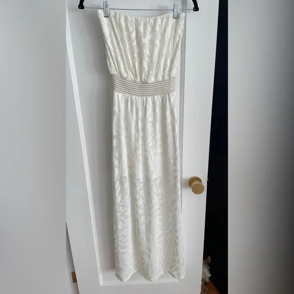 chinese dress ladies Whitney Tube Maxi Dress (White)